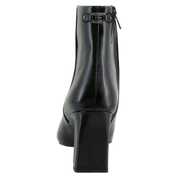 Sam Edelman Saige Womens Black Leather Ankle Booties Heeled Size 6.5 New - Picture 8 of 11